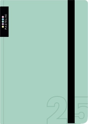 Agenda săptămânală A6 2025 Pastelini verde