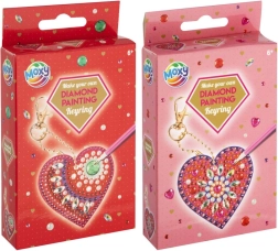 Pictură cu diamante – breloc inimioară