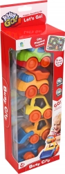 Kiddy Go! set de mașinuțe 5 buc. cu covoraș oraș