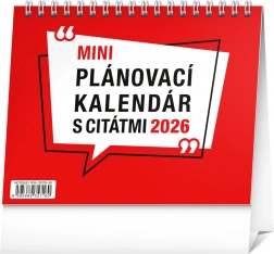 Calendar de birou planificator cu citate 2026