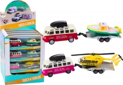 Mașinuță de teren cu barcă sau elicopter metalic