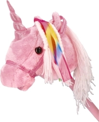 Unicorn călăreț pe băț Rosa