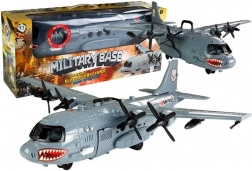 Avion militar cu efecte de lumină și sunet