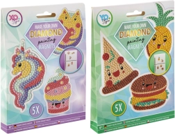 Set pentru realizarea magneților cu pietricele diamantate, 5 buc.
