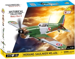 COBI Morane-Saulnier MS.406 – set de construcție avion istoric 1:32 (317 piese)
