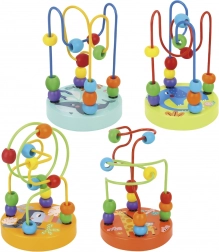 TOOKY TOY labirint motric din lemn cu mărgele