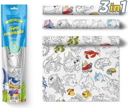 Fețe de masă de colorat Pexi - animale marine