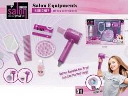 Set de joacă pentru copii cu uscător de păr pe baterii