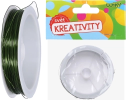 Sârmă de legat decorativă verde 0,4 mm, 30 m