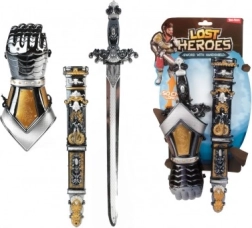 Set de cavaler sabie din plastic cu teacă și apărătoare