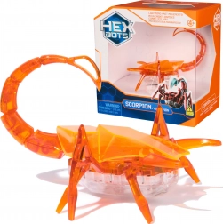 Hex Bots figurină scorpion mobilă cu lumină LED – jucărie senzorială portocalie de la SPIN MASTER