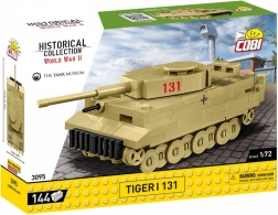 Model tancului Tiger I 131 din cărămizi COBI