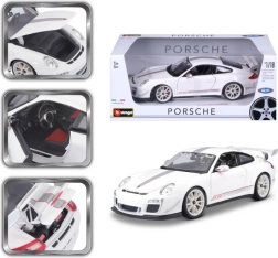 Mașinuță metalică Porsche 911 GT3 RS albă scară 1:18