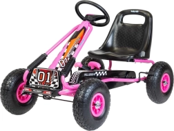 Kart cu pedale Baby Mix Razor roz