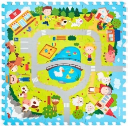 Puzzle din spumă Sat 29 × 29 cm PLASTICA