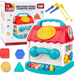 Cub educațional interactiv în formă de casă pentru copii