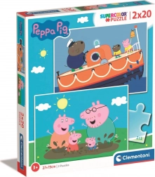 Puzzle 2x20 piese Porcușorul Peppa