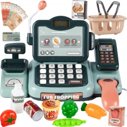 casă de marcat pentru copii cu afișaj LCD, 24 piese