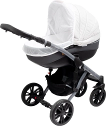 Plasă împotriva țânțarilor pentru cărucior New Baby Basic albă