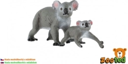 Koala cu pui – set de 2 figurine din plastic 4–6 cm