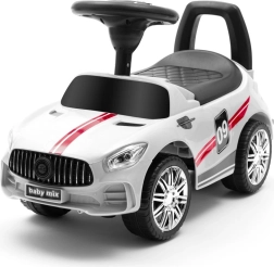 Trotinetă fără pedale cu sunet BABY MIX Racer – albă