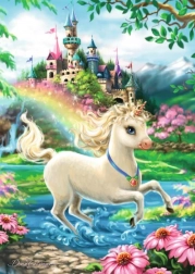 Puzzle castel cu unicorn RAVENSBURGER 35 piese