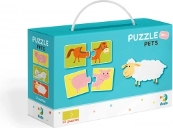 Puzzle Duo Animăluțe - 12x 2 piese