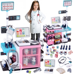 clinică medicală pentru copii cu casă de marcat și farmacie – set interactiv pentru micii doctori