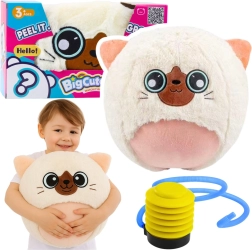 Minge săltăreață din pluș BIGCUTEPET pisicuță 50 cm cu pompă