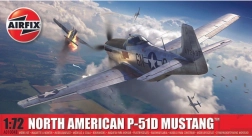 Kit de asamblare avion NORTH AMERICAN P-51D MUSTANG 1/72