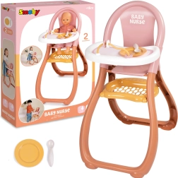Scăunel de masă pentru păpuși Smoby Baby Nurse