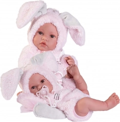 Păpușă realistă bebeluș Erika din vinil moale 42 cm