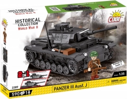 Set de construcție COBI Historical Collection WWII Panzer III Ausf. J – 590 piese