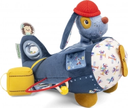 Lilliputiens jucărie moale activă avion cu câinele Jules