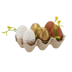 Set de ouă de Paște în culori pastel 6 cm – 6 bucăți