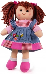 Păpușă din material textil Melody de la Bigjigs Toys 34 cm