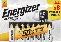 Baterii alcaline AA ENERGIZER Alkaline Power, 8 buc, blister