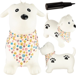 Câine săltăreț din cauciuc pentru copii