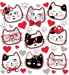 Aplicație termică Pisicuțe drăguțe