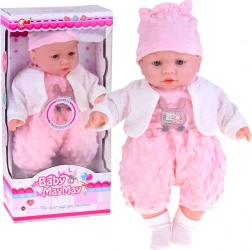 Păpușă interactivă moale bebeluș 40 cm cu sunete