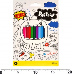 Creioane Colorate Hexagonale 18 buc