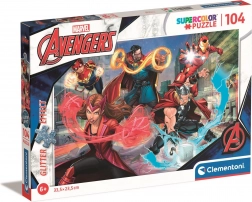 Puzzle sclipitoare Marvel Avengers, 104 piese