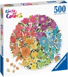 puzzle Ravensburger cercul culorilor – flori 500 piese