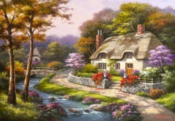 Puzzle Căsuța de Primăvară 500 Piese