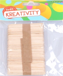 Bețe din lemn 6,5x1 cm, 50 buc