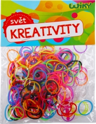 Elasticuri magice pentru împletit în culori diferite, 200 bucăți