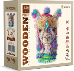 Puzzle din lemn lama mistică 130 piese WOODEN CITY