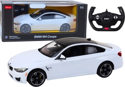 Mașină de curse controlată de la distanță BMW M4 Coupe 1:14 albă