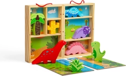 Cutie de joc cu dinozauri de la Bigjigs Toys