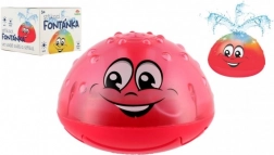 Fântână de apă luminoasă pentru cadă, cu baterii – Roșu